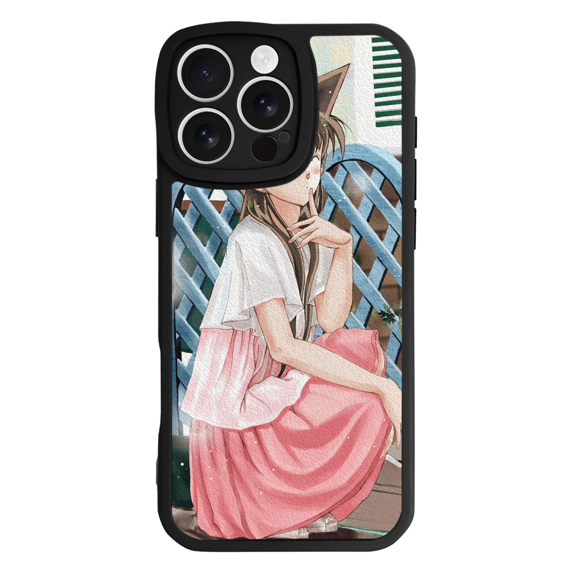 （画像用） 名探偵コナン Detective Conan 【iPhone 16シリーズ対応】シリコンスマホケース（レザー調） 材質：シリコン